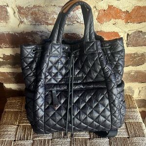 Mz Wallace small metro black backpack